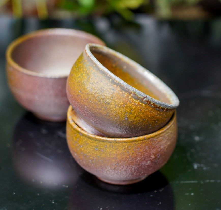 Thumbnail: Flame Touched Dragon Kiln Coarse Clay Teacup