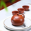 Thumbnail: Yixing Zisha Red Clay Xishi Teapot (175ml) (Name Carving)