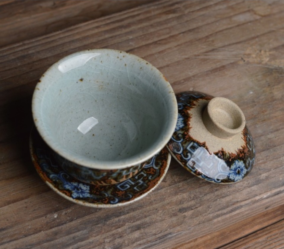 Thumbnail: Glass Flower Gaiwan (150ml)