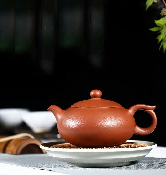 Thumbnail: Yixing Zisha Clear Clay Bianyu Xishi Teapot  (255ml) (Name Carving)