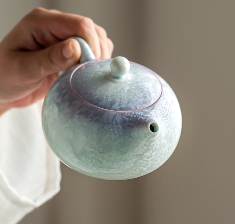 Thumbnail: Purple Mermaid Woodfired Kiln Change Teapot (200ml)