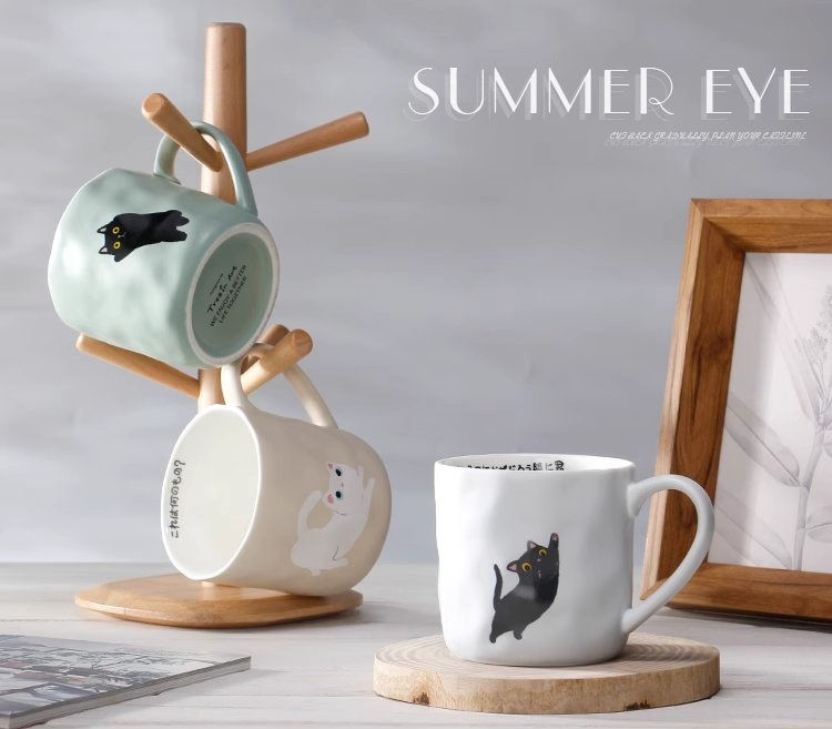 Thumbnail: Stretching Cat Tea Mugs