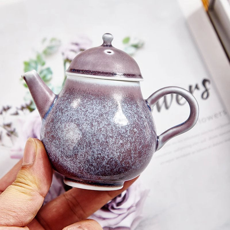 Thumbnail: Woodfired Eggplant Teapot (150ml)