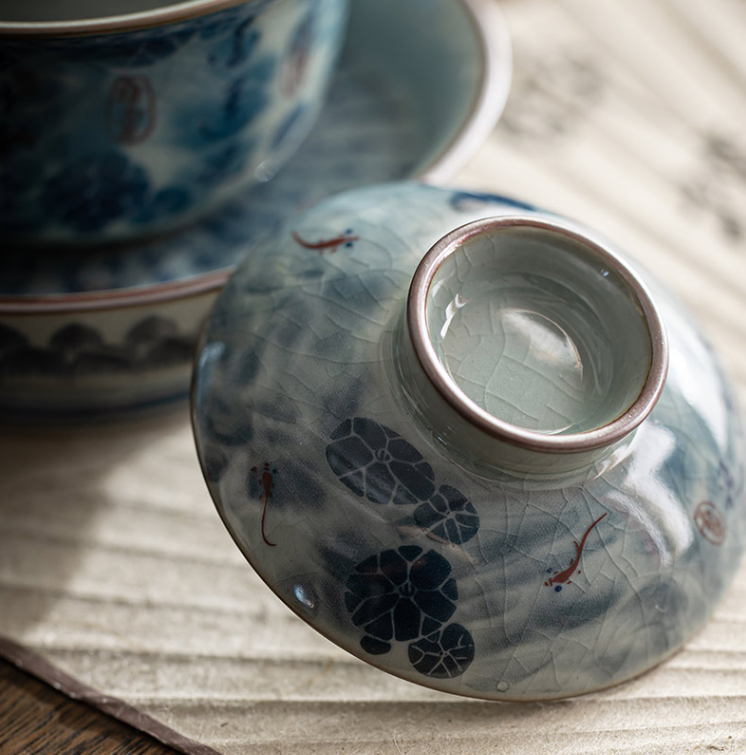 Thumbnail: Qinghua Fish Pond Garden Teacup