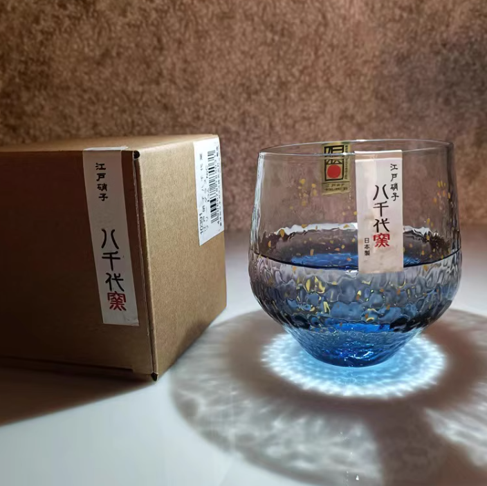 Thumbnail: Japanese Gold Rain Glass Cup