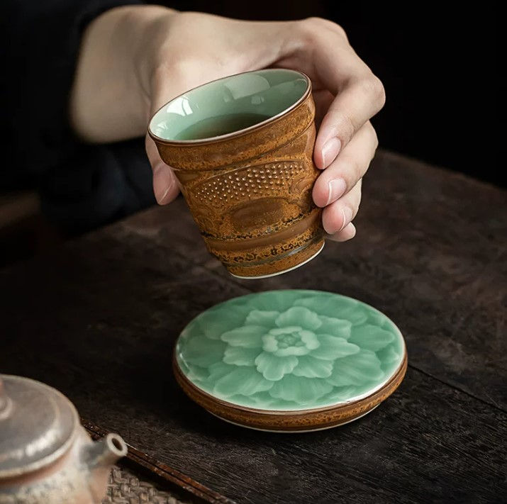 Thumbnail: Jade Lotus Teacup Coaster