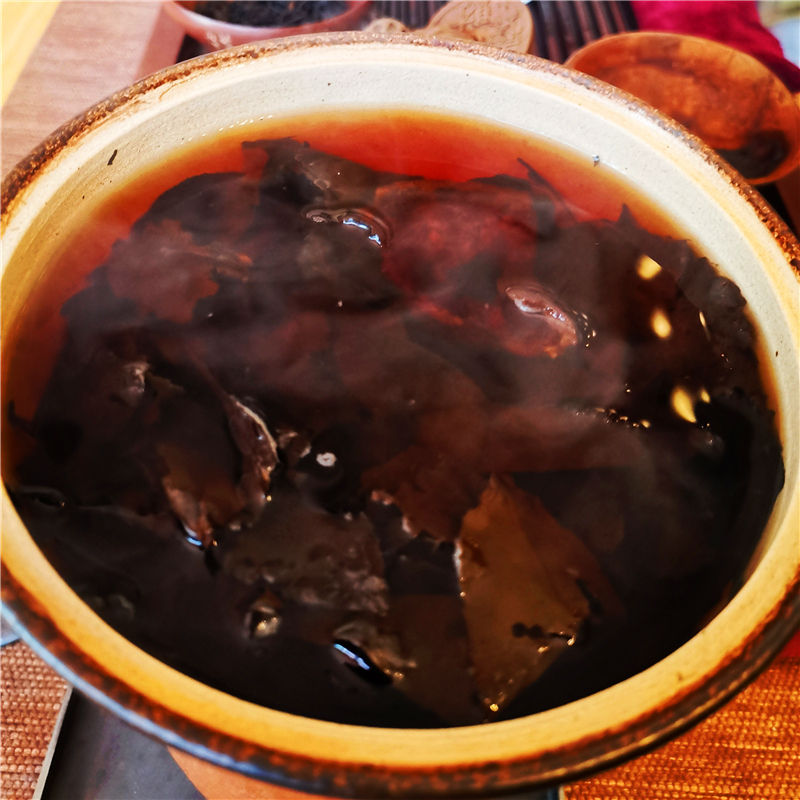 Thumbnail: 2010 Private Collection Hand Pressed Liu Bao Hei Cha - Farmer's Wife