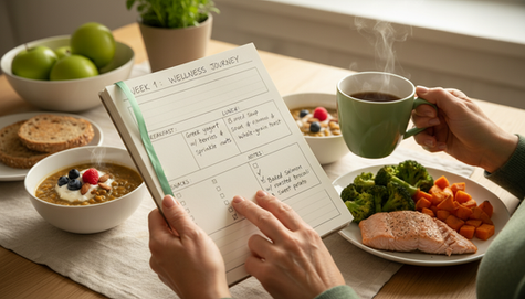 Een persoonlijk voedingsplan op papier