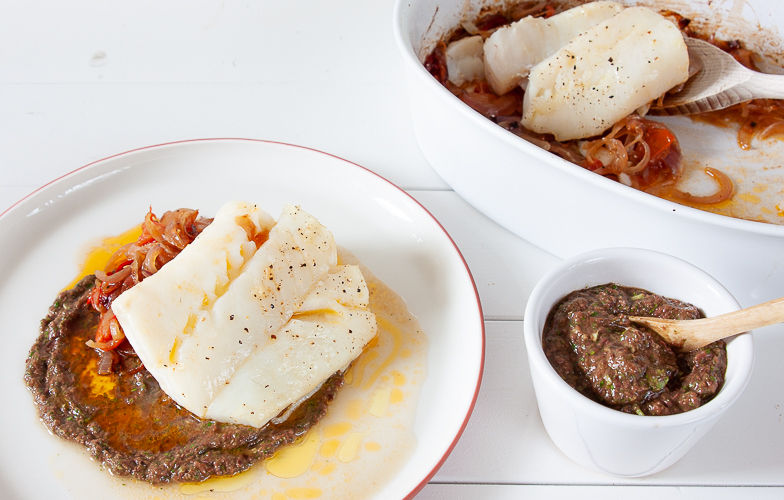 Keto kabeljauw | Mediterraans gebakken uit de oven