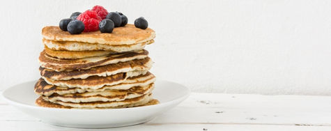 gezonde pannenkoeken in een koolhydraatarm dieet