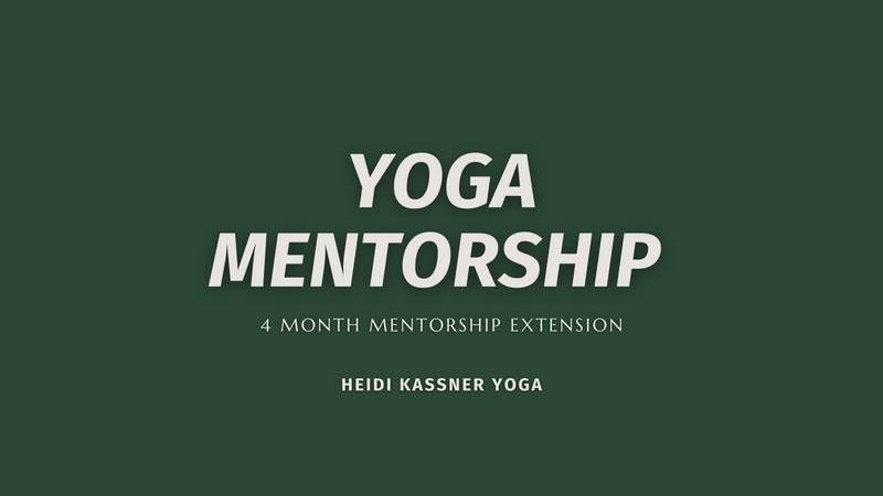 Yoga mentorship