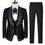 Thumbnail: (Jacket+Pants+Vest) Fashion Men Luxury Wedding Suit Black / White / Blue British