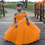 Thumbnail: Royal Blue Princess Festive Dresses Tulle Elegance Flower Girl Dresses  For Wedd