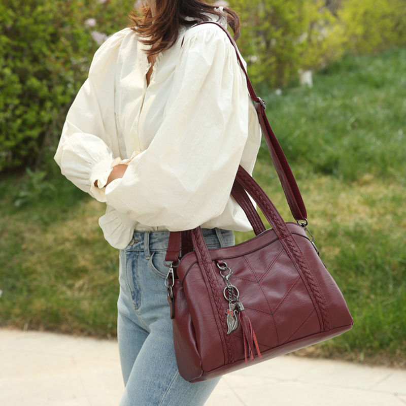 Sac A Main Soft PU Leather Luxury Handbags Women Bags Designer Ladies High Quali