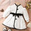 Thumbnail: Baby Girls Fashion Autumn And Winter Thermal Belted Dress Set Princess Coat Clas