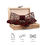 Thumbnail: Mens 4PCS Wooden bow Tie Set Men Handkerchief wood Bowtie Cufflinks Necktie Silk