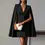 Thumbnail: 2025 Women Fashion Commuter Solid Blazers Dress Office Double Breasted Waist Par