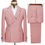 Thumbnail: Elegant Men's Suit 2 Pieces Fashion Metal Buckle Jacket Boutique Business Casual