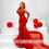 Thumbnail: Red O Neck Evening Dresses Beautiful Women Dress Mermaid Birthday Prom Ruffles A