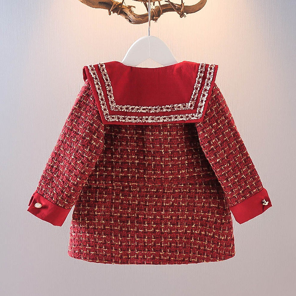 Thumbnail: Melario Fashion Kids Girls Princess Plaided Clothes Set Autumn Baby Children Lon