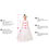 Thumbnail: Baby Girls Party Dress Kids Beading Puff Sleeves Plain Ball Gowns Children Bapti