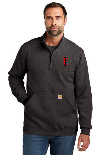 Thumbnail: Iron Empire Men's Carhartt Quarter-Zip Mock Neck Sweatshirt
