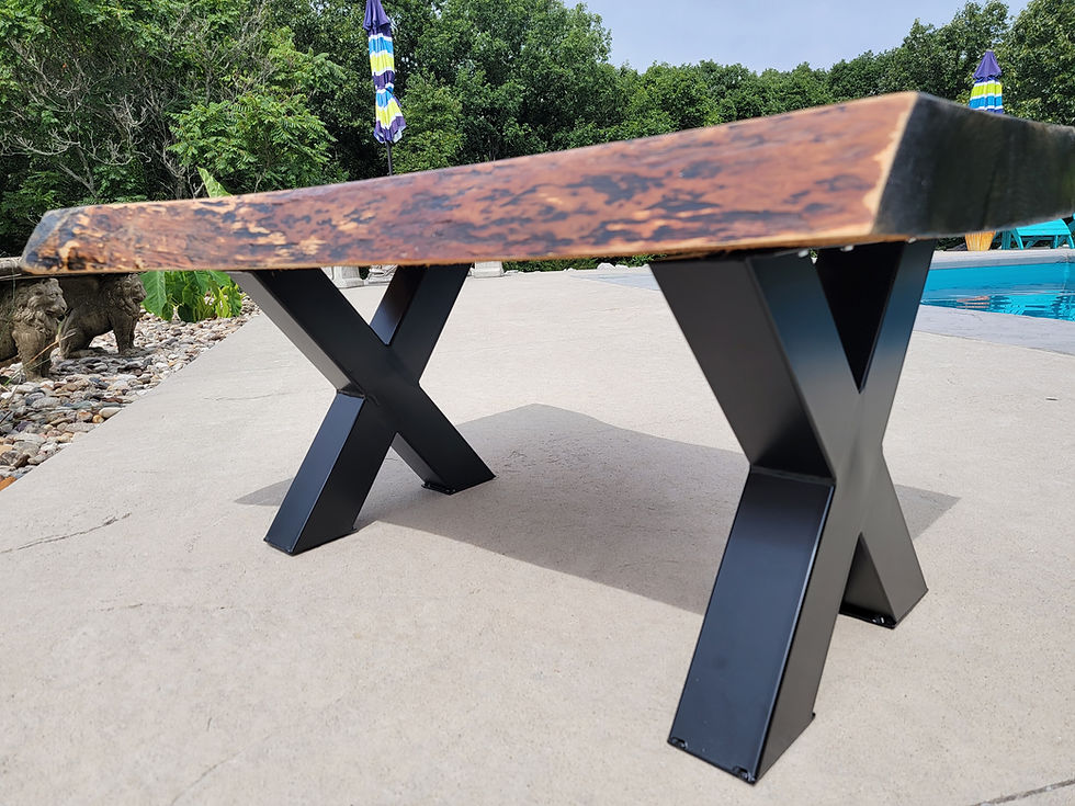 Thumbnail: Rustic live edge coffee table