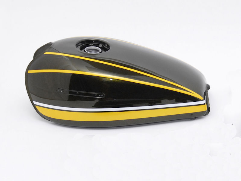 Thumbnail: Made to order Z900 exterior set yellow tiger airplane fuel cap