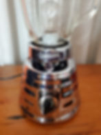 Thumbnail: Close-up on the lower part of a 1950s Osterizer blender