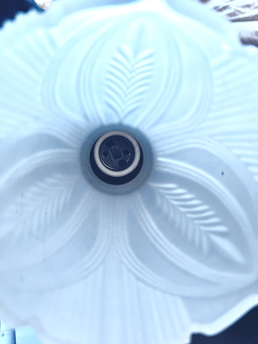 Thumbnail: Vintage Brass Wall Sconce with 2 Lights and Frosted Shades