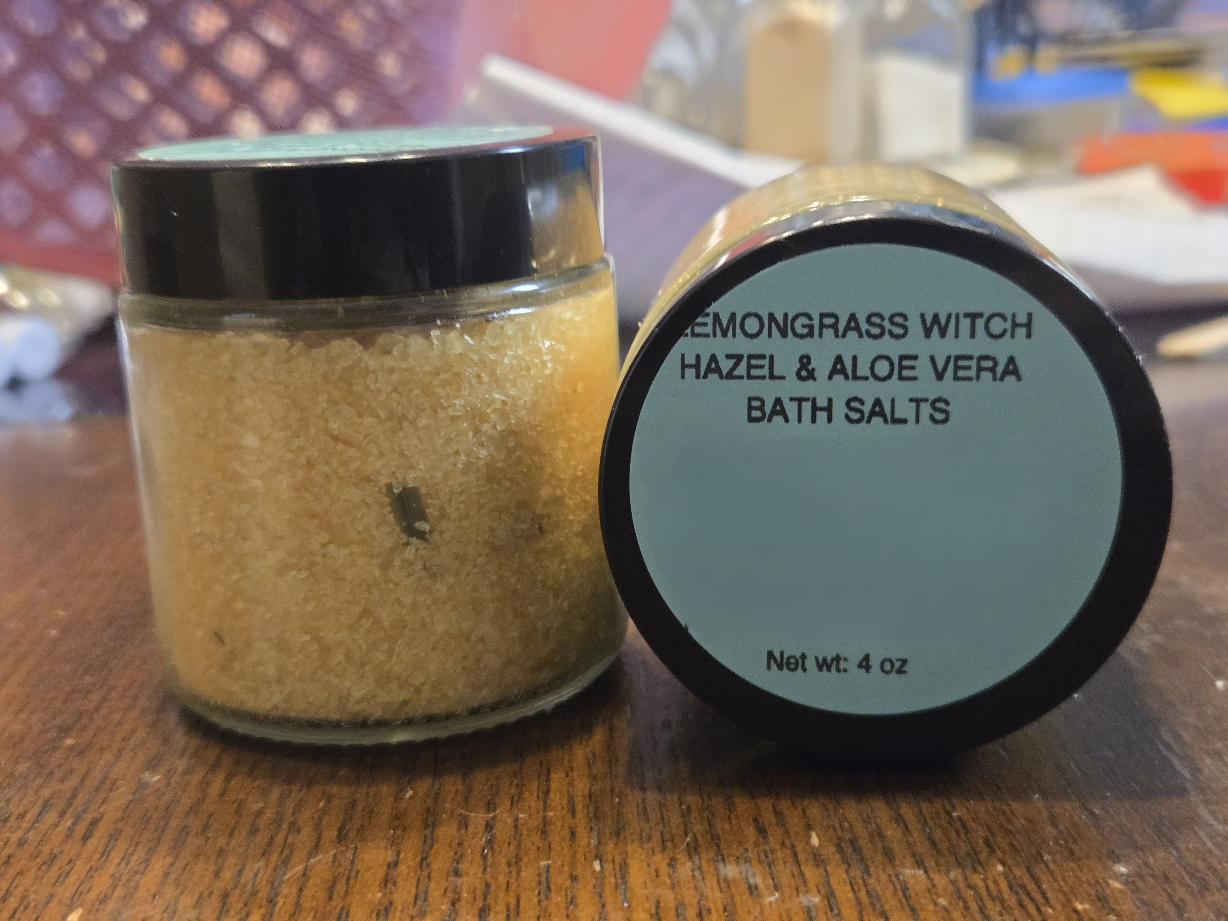 Sales de baño de limoncillo, hamamelis y aloe vera