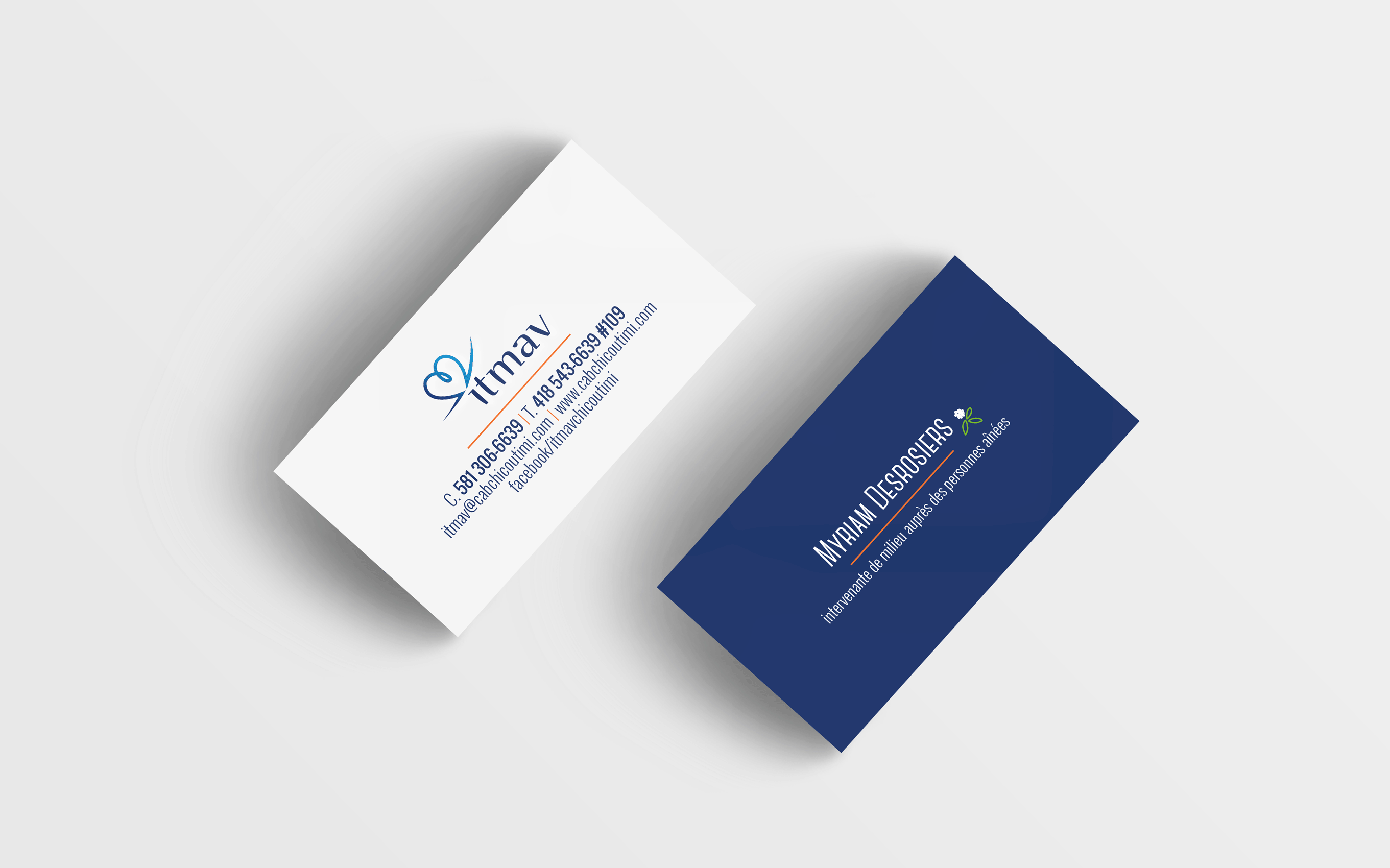 Carte d'affaires, ITMAV, Impression