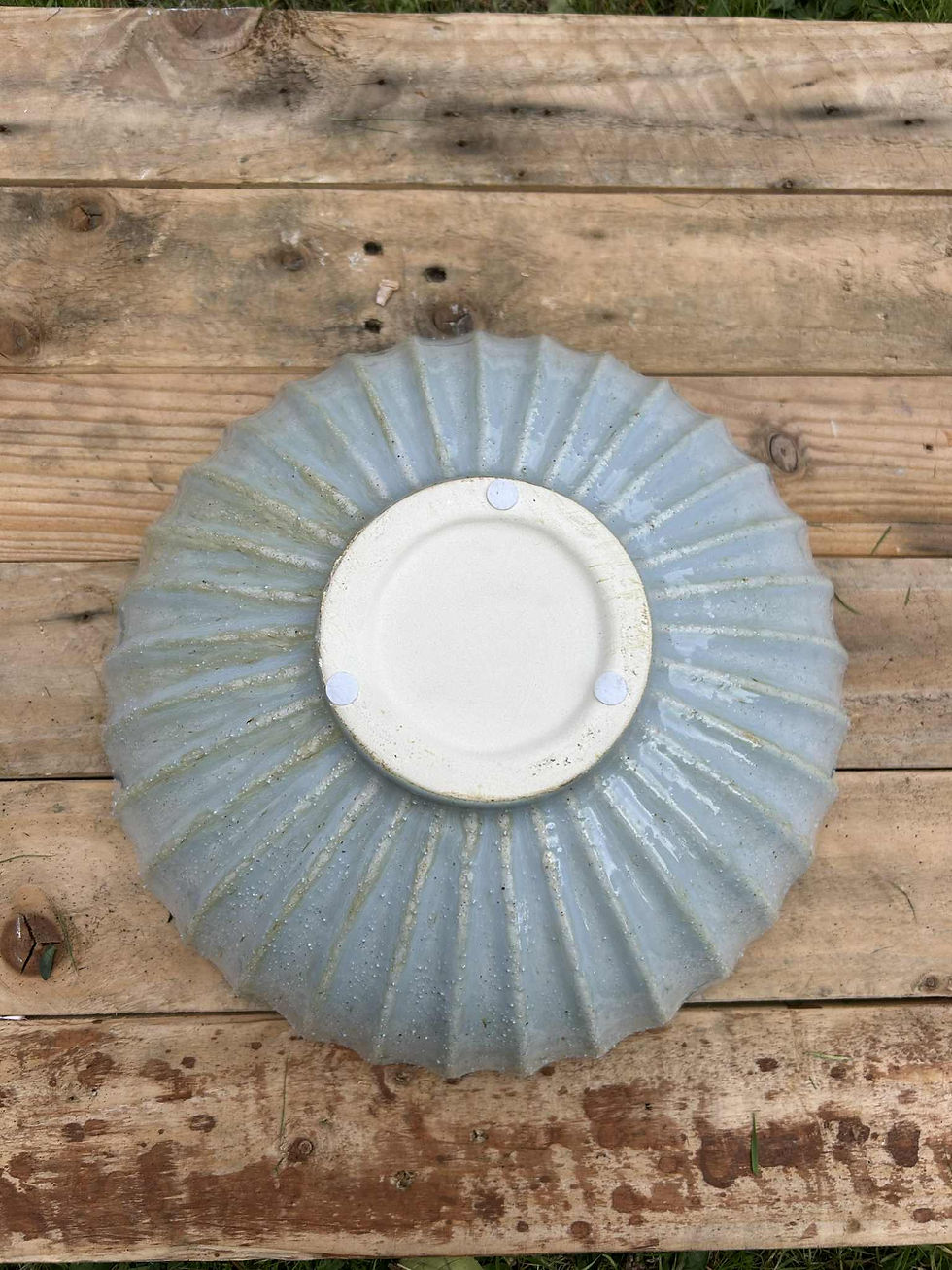 Thumbnail: Blue Ribbed Fruit Bowl