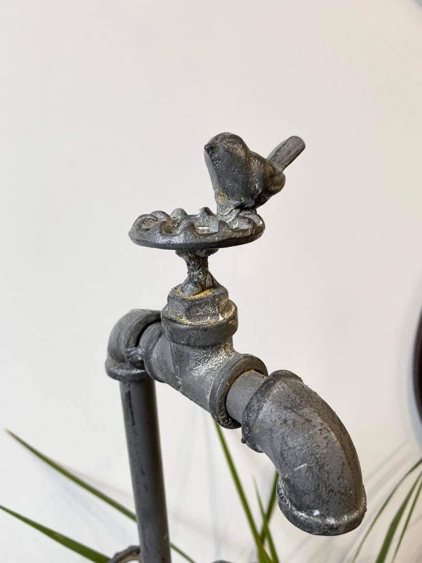 Thumbnail: Steel Tap Bird Feeder Garden Stake Bird Bath 