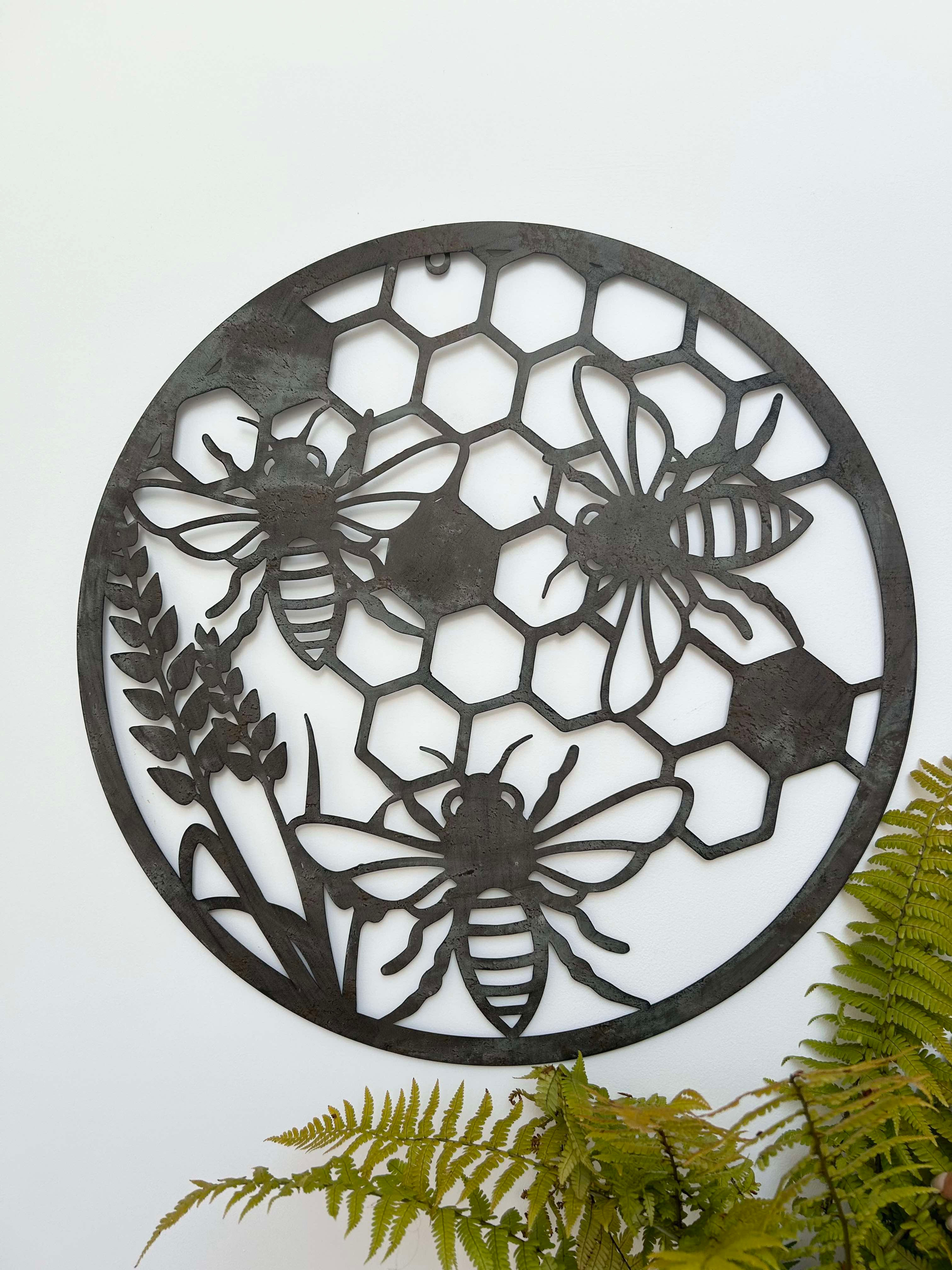 Grey Bumblebee Wall Art