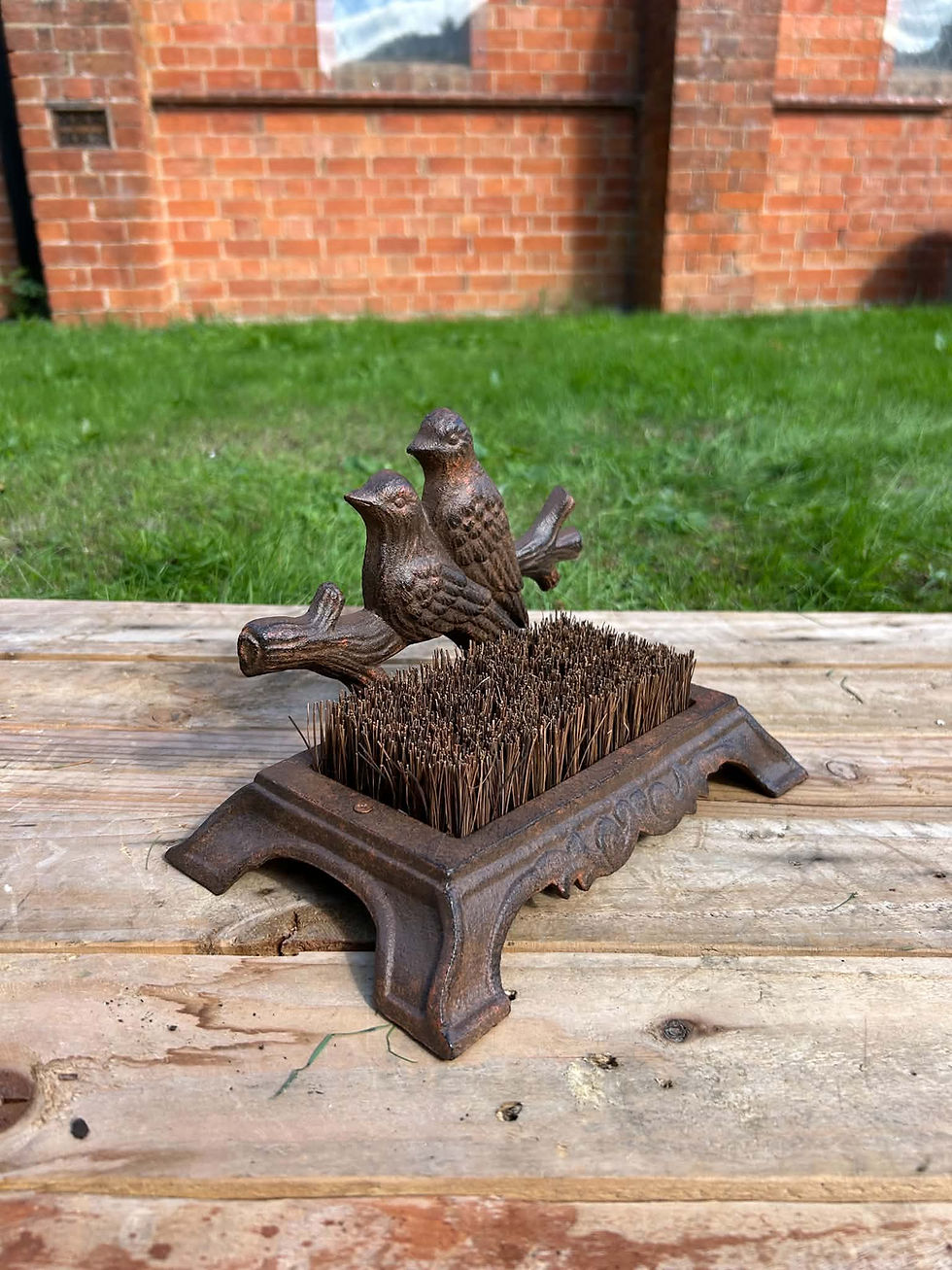Thumbnail: Cast Iron Bird on Branch Boot Brush