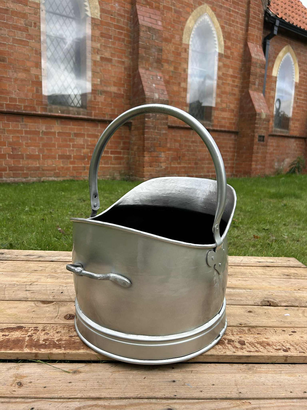 Thumbnail: Set Of Three Brushed Steel Buckets