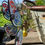 Thumbnail: Stained Glass Metal Butterfly Garden Pot Hanger 