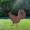 Thumbnail: Bronze Country Chicken Metal Garden Stake 