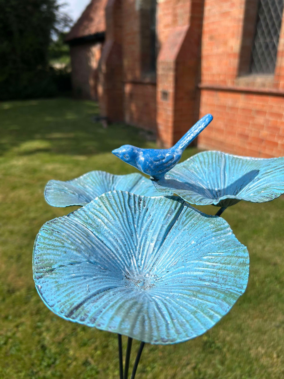 Thumbnail: Beautiful In Blue Bird Feeder Stake