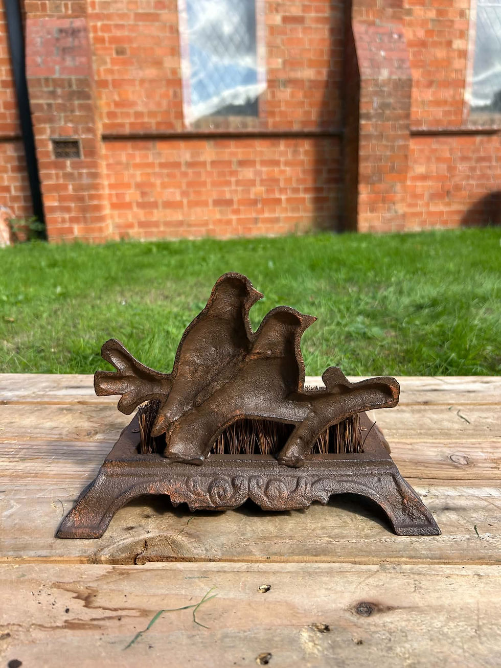 Thumbnail: Cast Iron Bird on Branch Boot Brush
