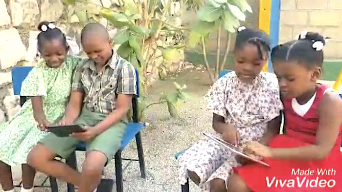 Four among marvelous students learning w