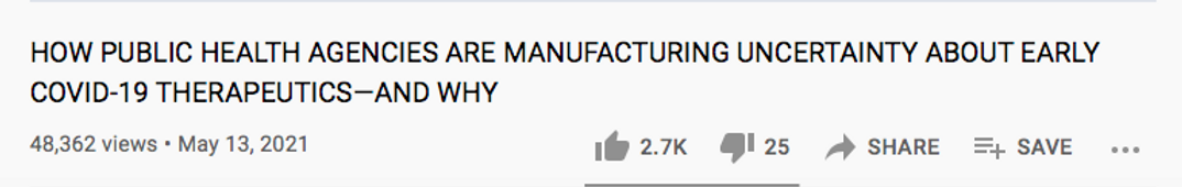 Governmental agencies suppress Ivermecti