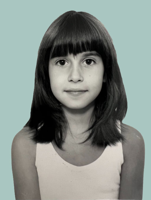 Childhood photo of Stella Dove, representing inner child healing and early emotional experience