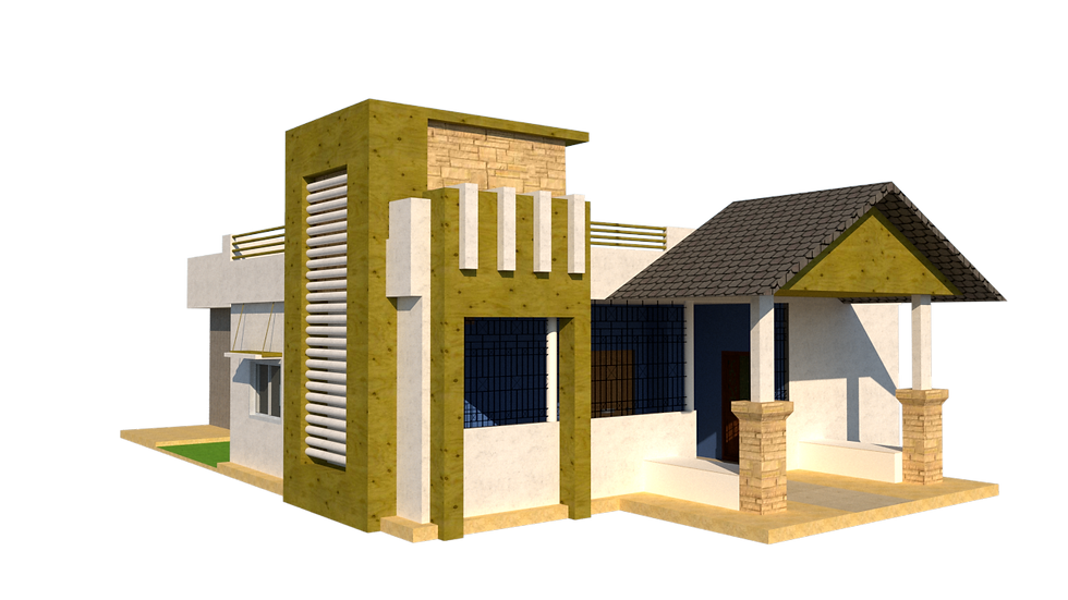 Front Elevation design Option 1