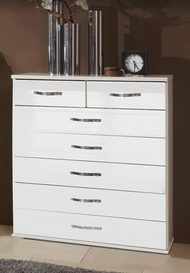 Trio - Chest Of Drawer - Gloss White