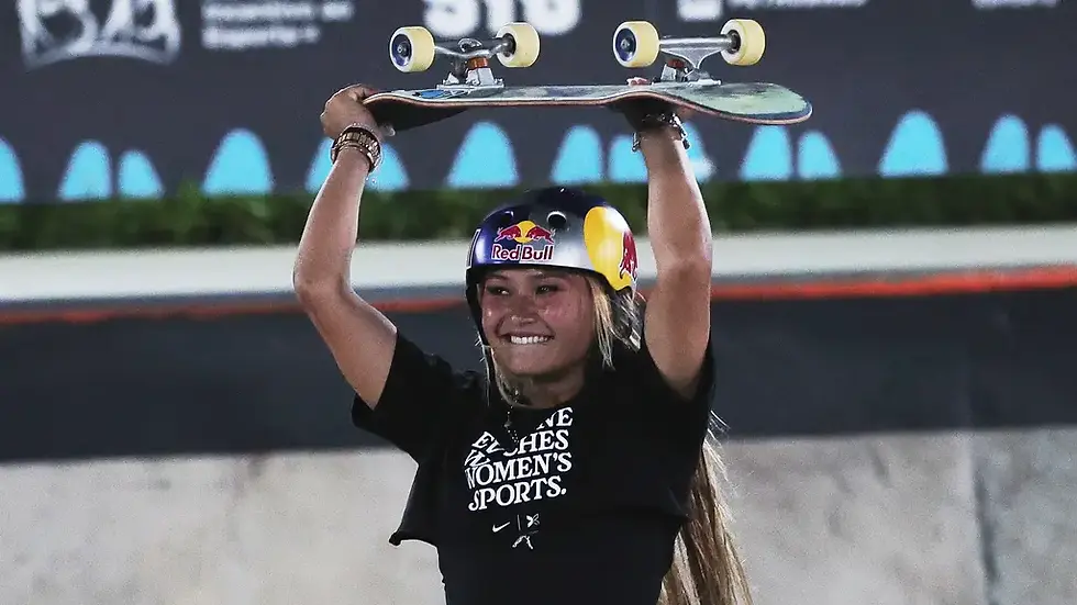 Sky Brown was crowned skateboarding world champion (Ettore Chiereguini/AP)