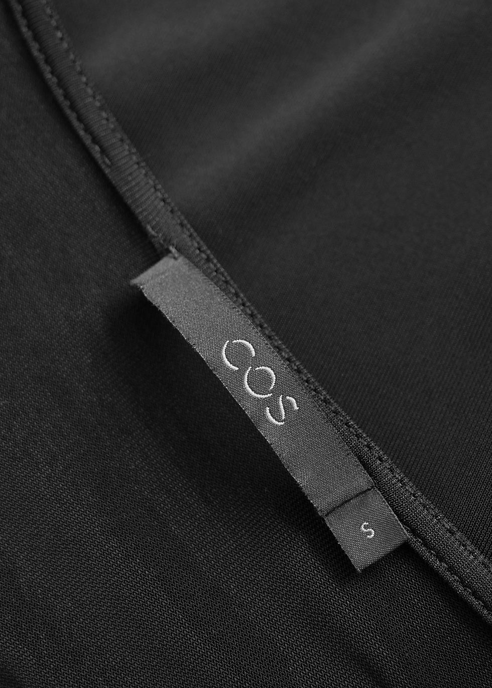Thumbnail: COS Black Jersey Zip Tunic Dress | S