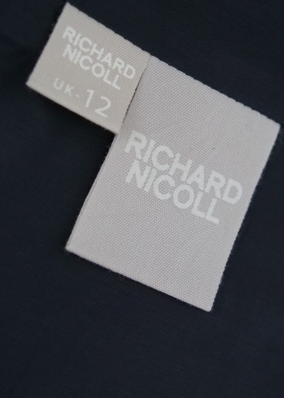 Thumbnail: Richard Nicoll Wool Twill Twist Dress | UK 12