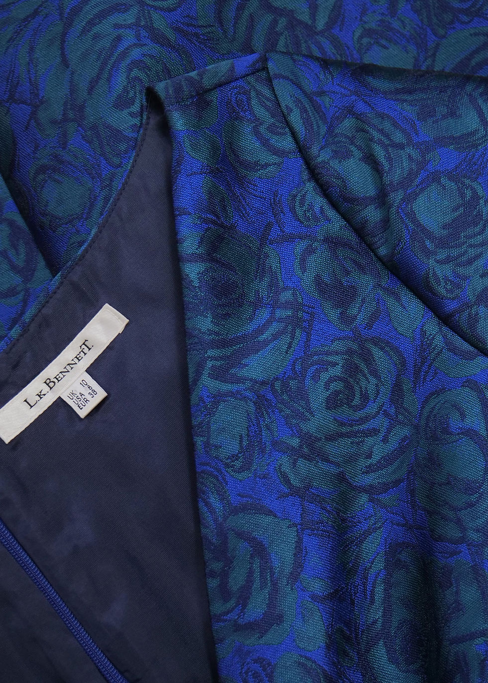 Thumbnail: L.K. Bennett Rose Jacquard Dress | UK 10